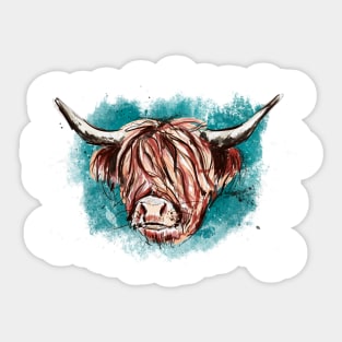 Highland Cow Sticker